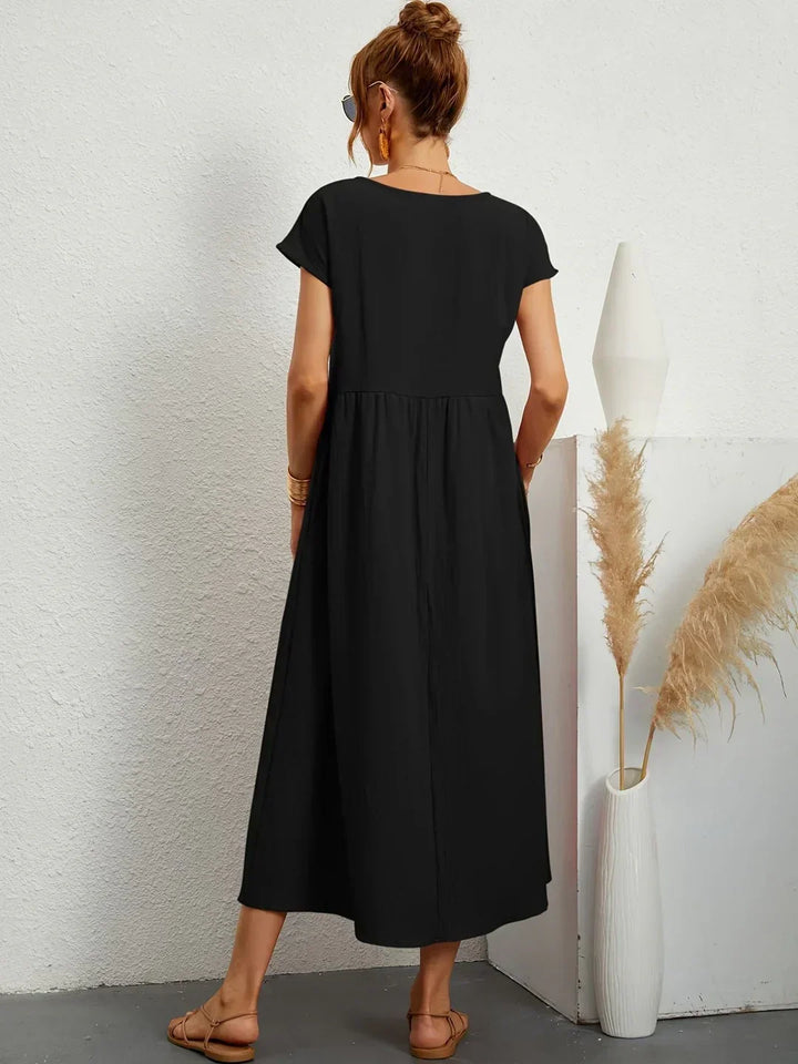 Gabrielle™ — Abito midi fluido eleganza senza tempo