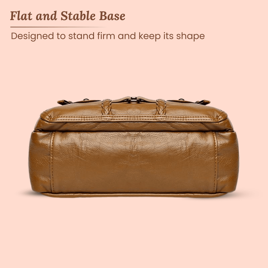 Borsa a tracolla Monica intrecciata Multi-Zip