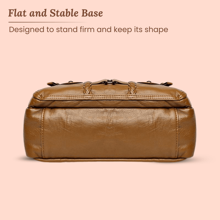 Borsa a tracolla Monica intrecciata Multi-Zip