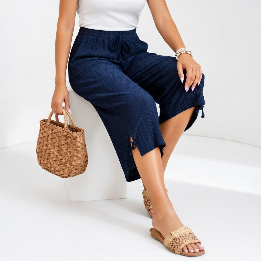 Lauréline™ — Pantaloni fluidi eleganti e confortevoli per l'estate
