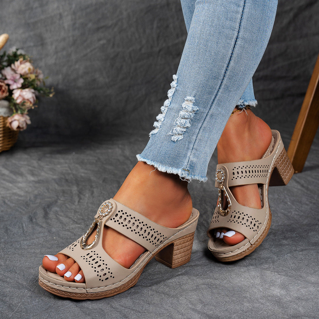 Linda | Sandali Comfort Ortopedici con Tacco Alto