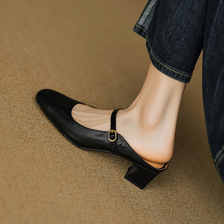 Vian | Mules in Pelle Genuina