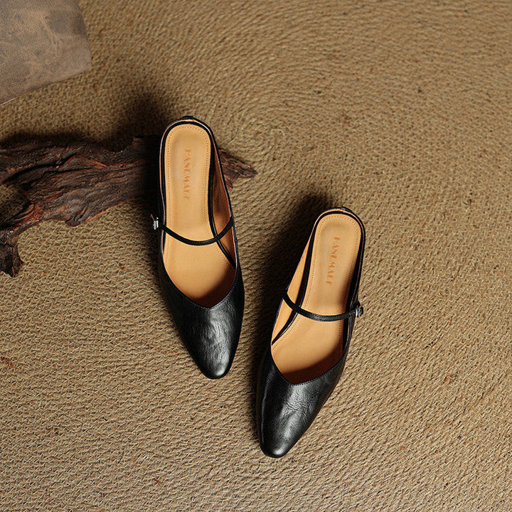 Mule in Pelle Vintage