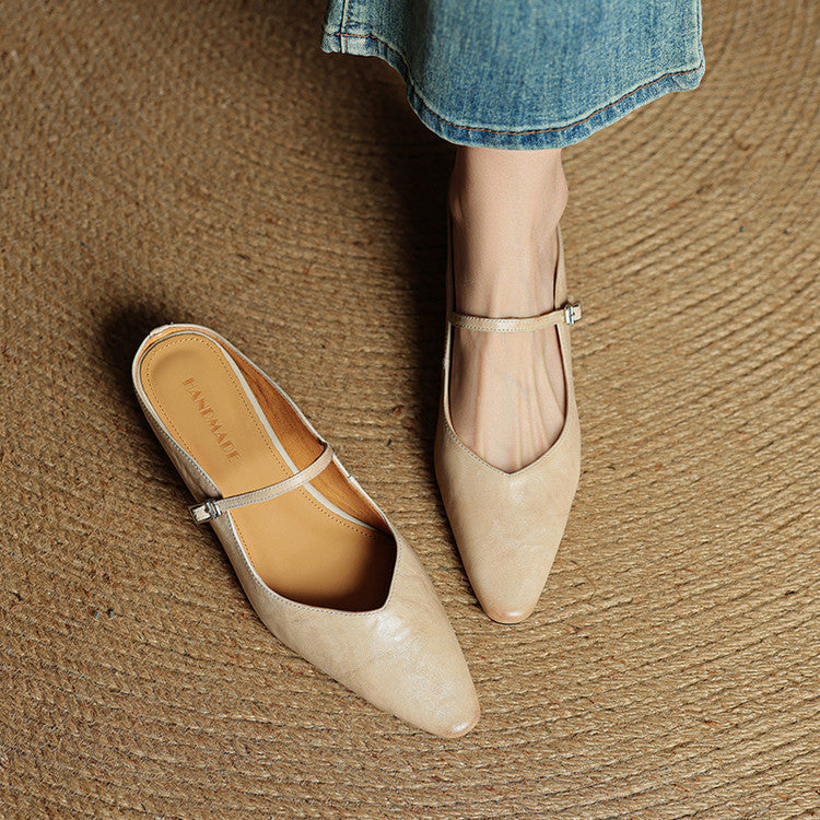 Mule in Pelle Vintage