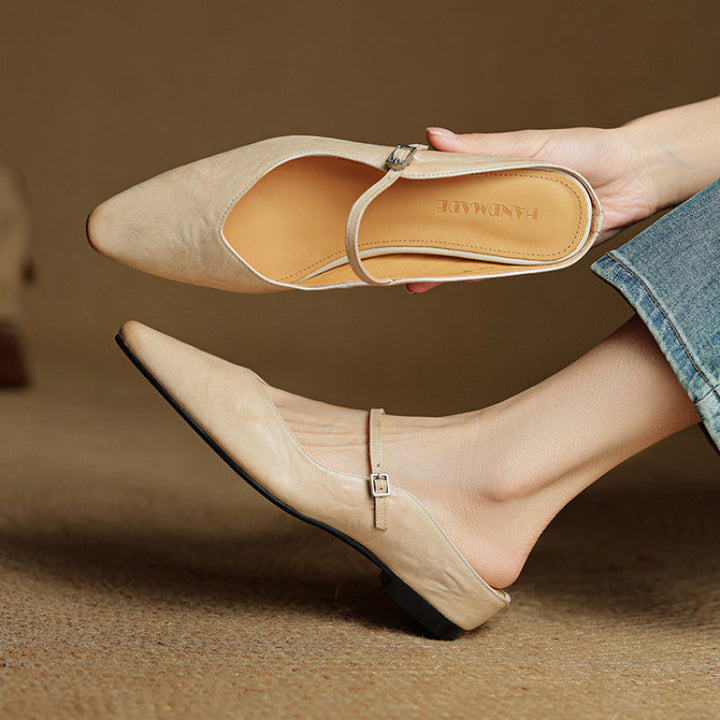 Mule in Pelle Vintage