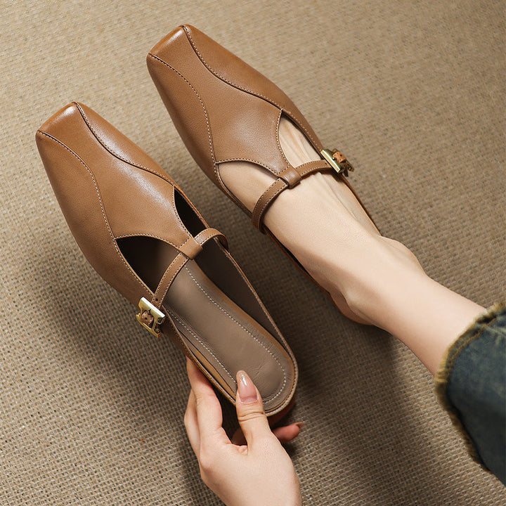 Keva | Mules in Pelle Genuina