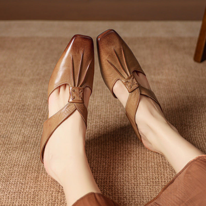Olene | Mules Punta Quadrata