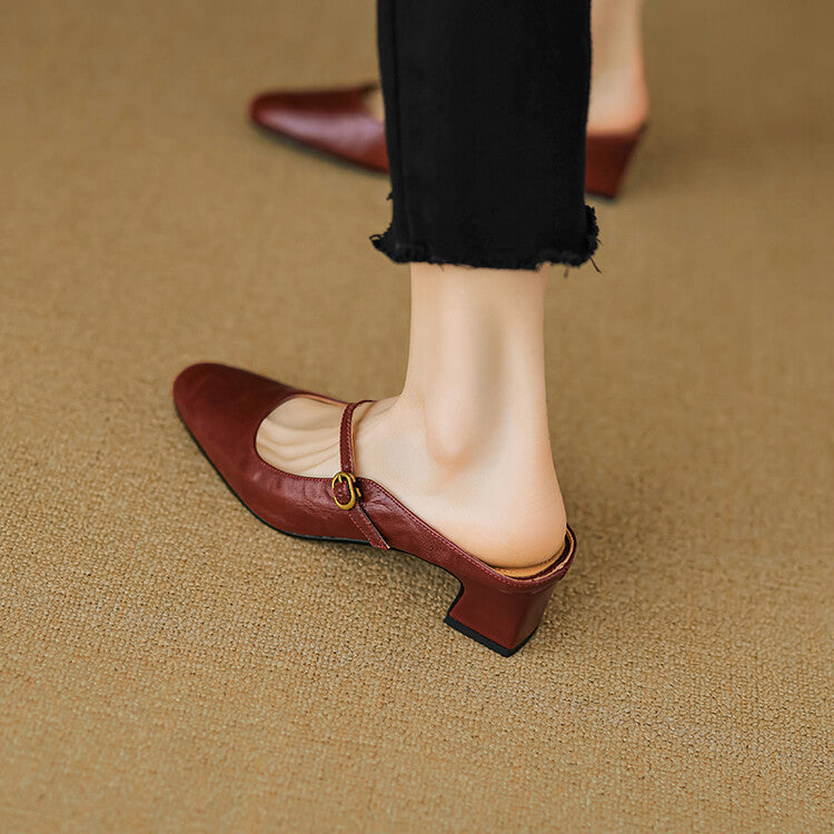 Vian | Mules in Pelle Genuina