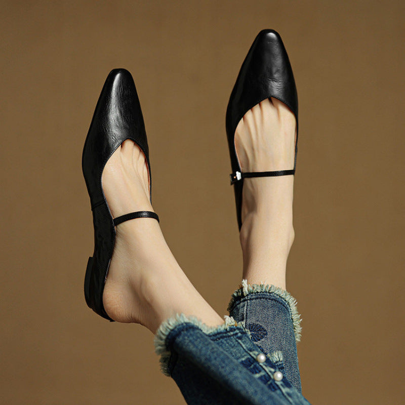 Mule in Pelle Vintage