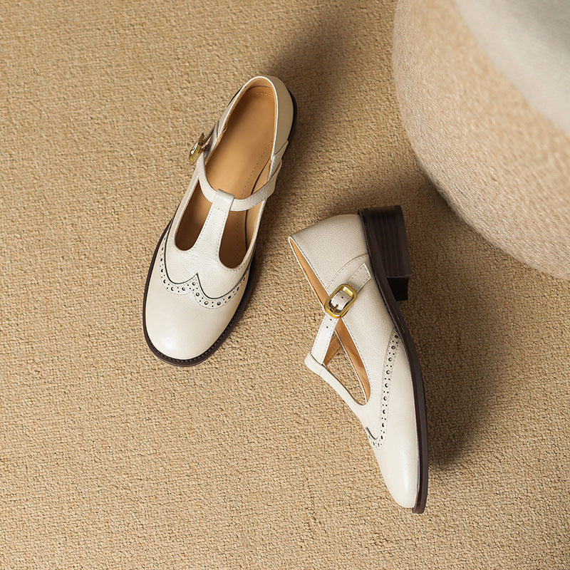 Scarpe Mary Jane Vintage T-Bar Comfort