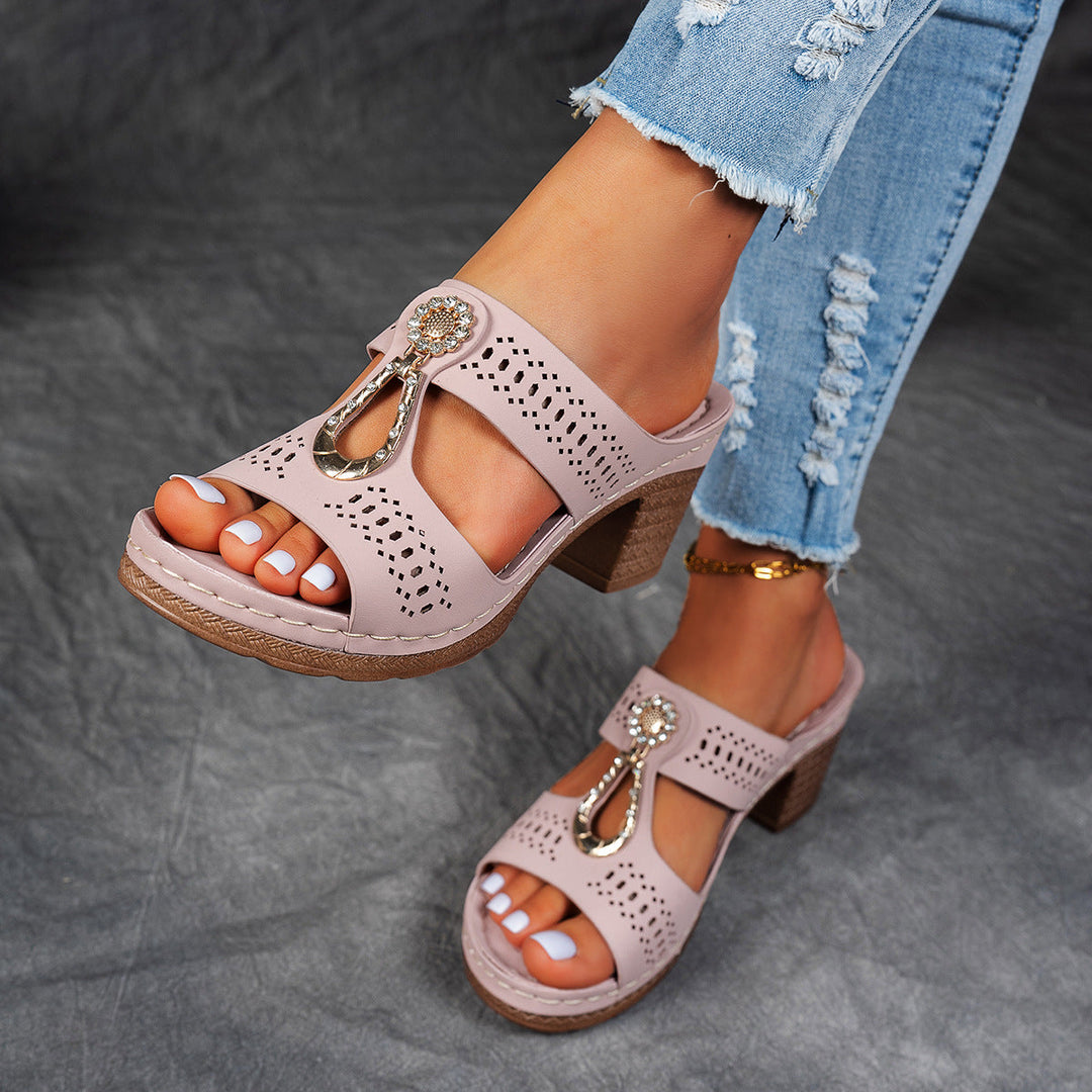 Linda | Sandali Comfort Ortopedici con Tacco Alto