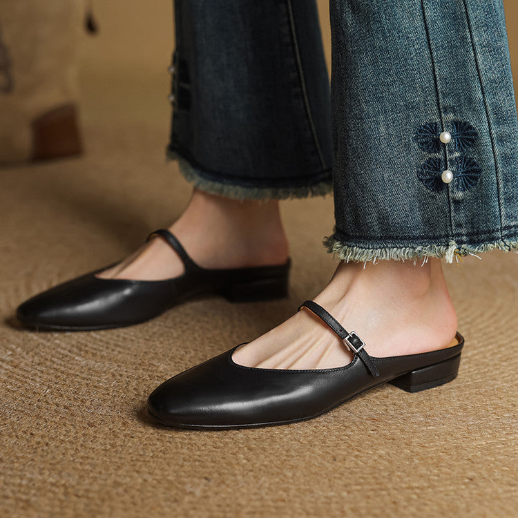 Marvyn | Mules in Pelle Genuina