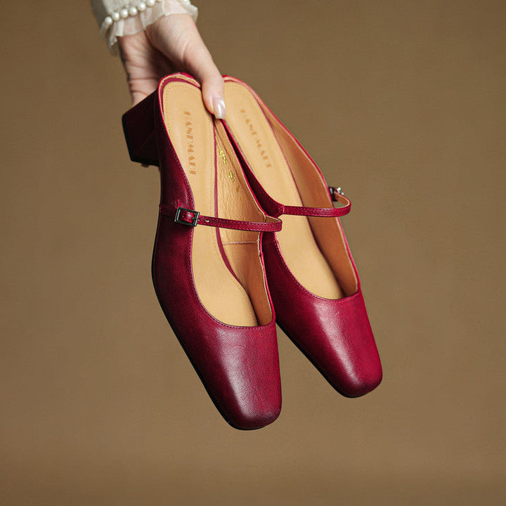 Mules in pelle genuina Esmer
