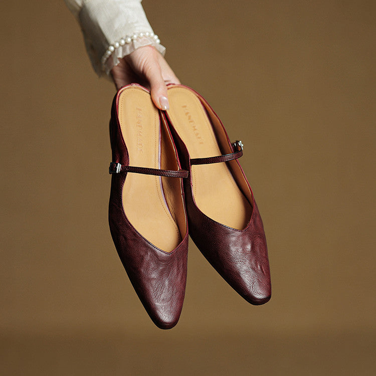 Mule in Pelle Vintage