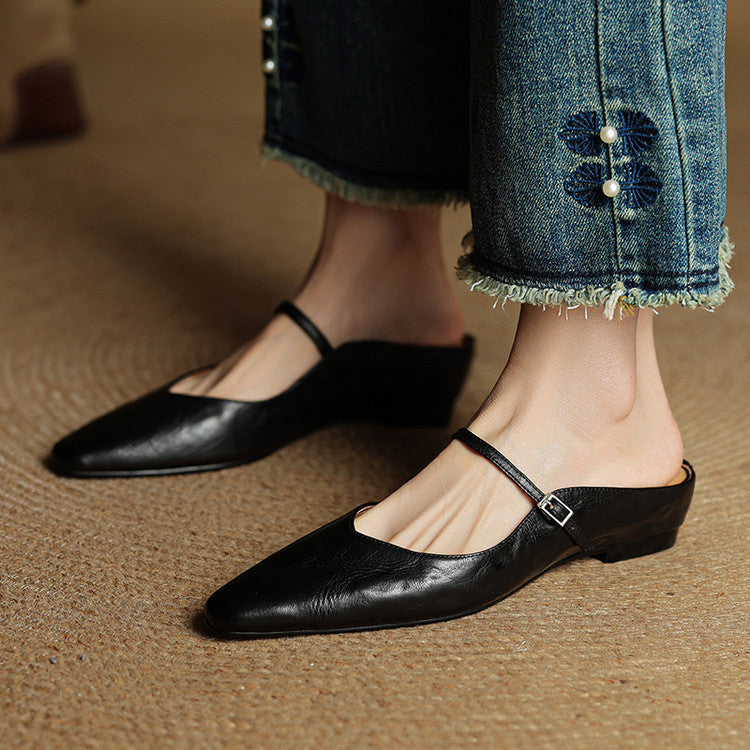 Mule in Pelle Vintage