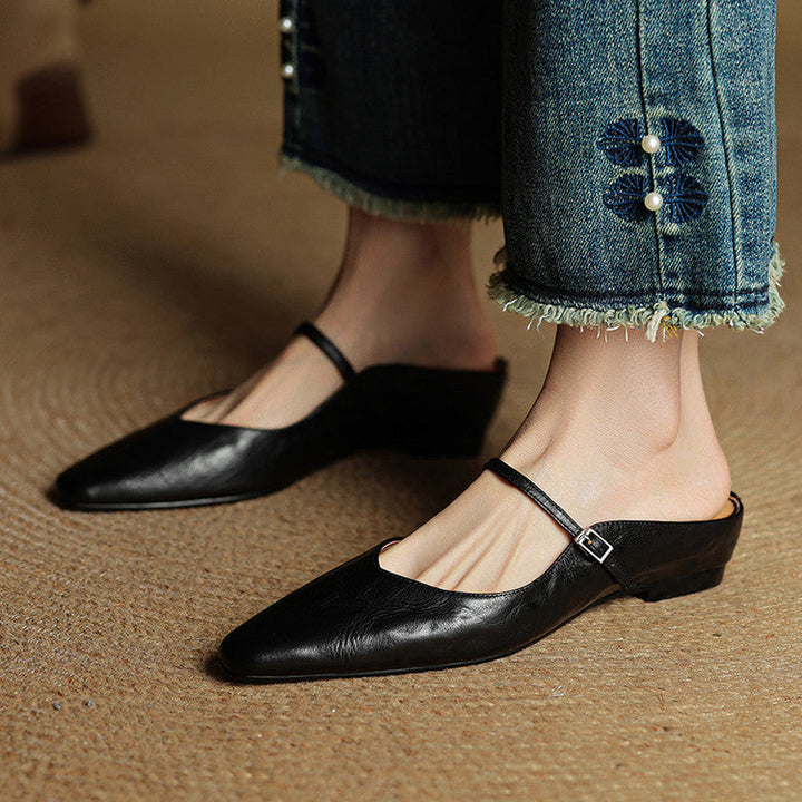 Mule in Pelle Vintage