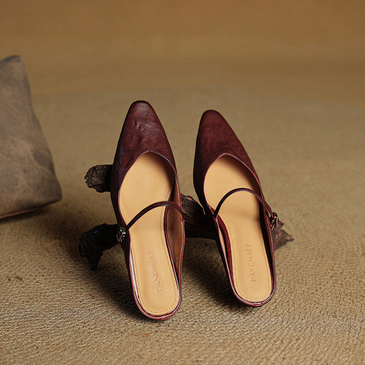 Mule in Pelle Vintage