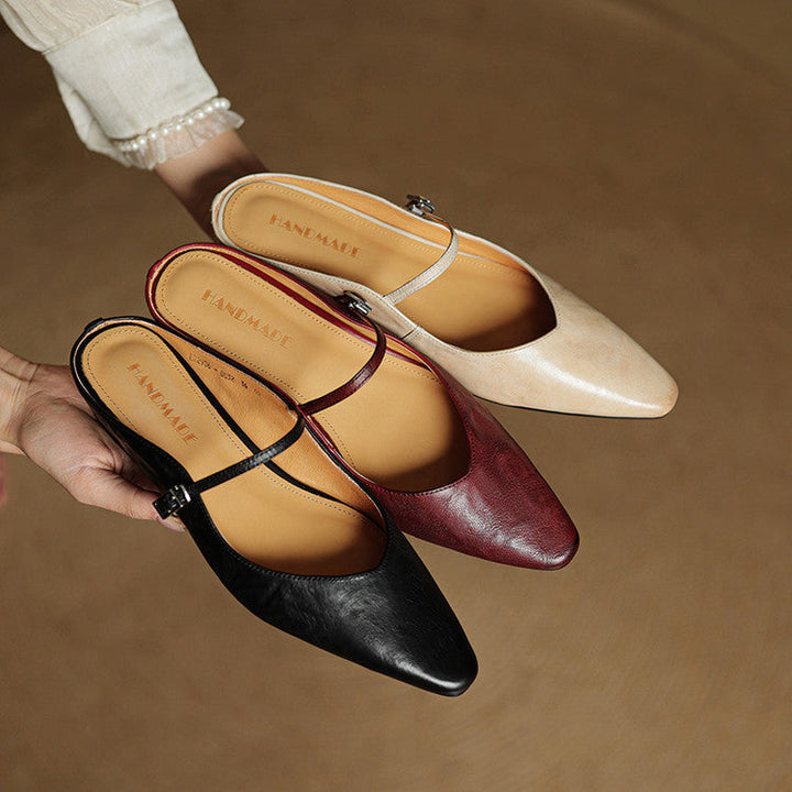 Mule in Pelle Vintage