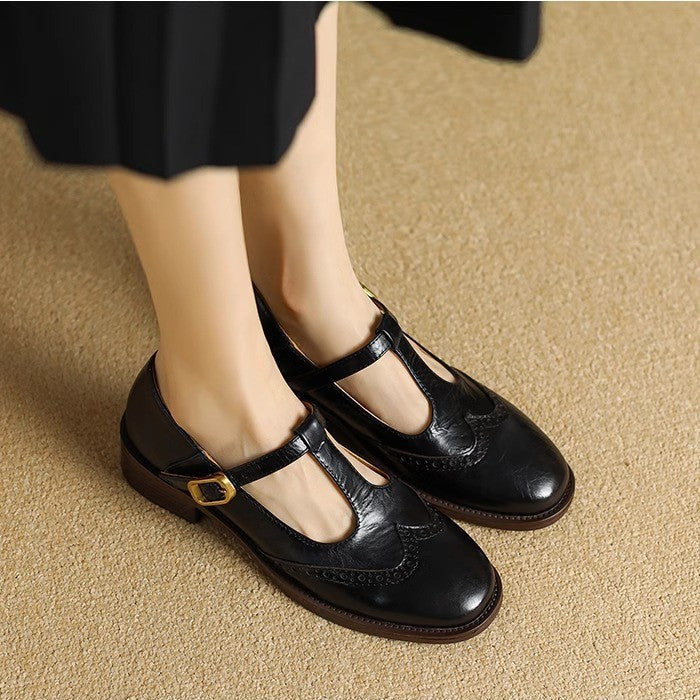 Scarpe Mary Jane Vintage T-Bar Comfort