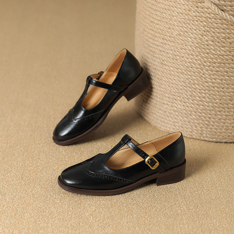 Scarpe Mary Jane Vintage T-Bar Comfort