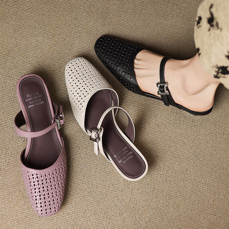Ovia | Mules in Pelle Genuina