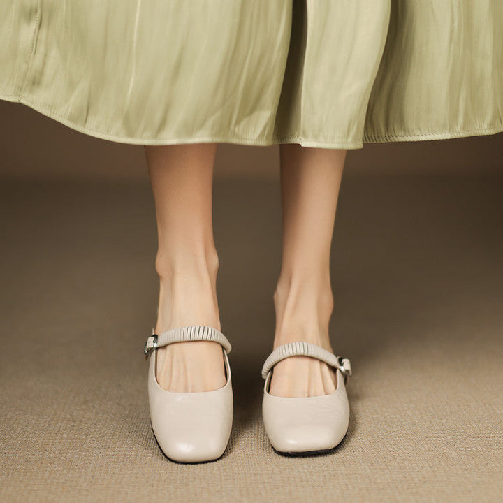 Novie | Mules Mary Jane in Pelle Genuina