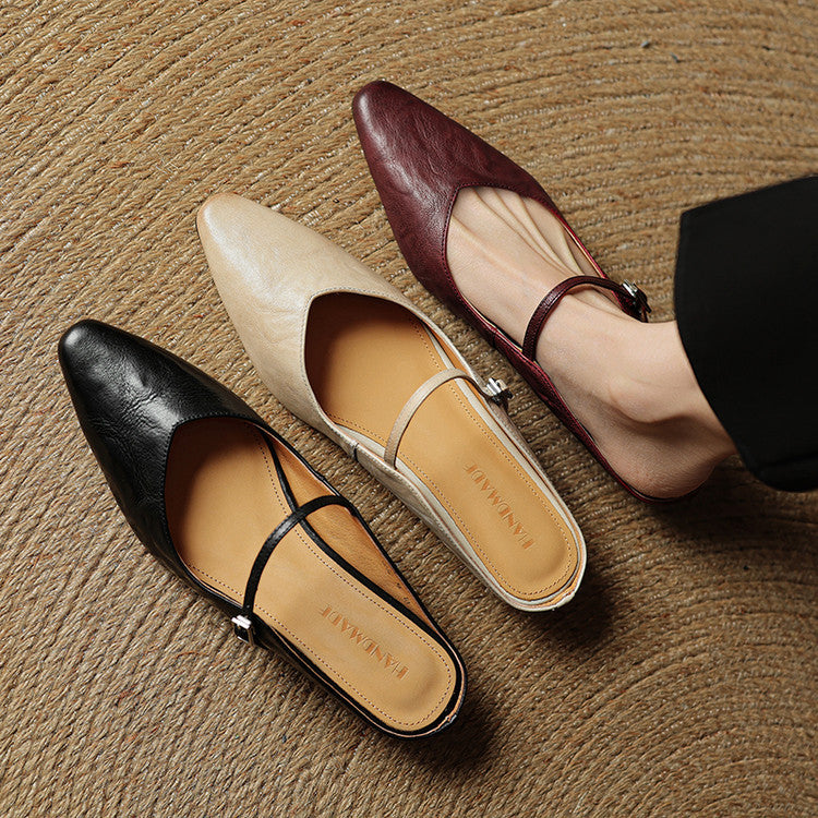 Mule in Pelle Vintage