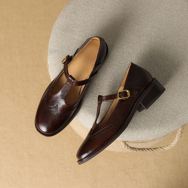 Scarpe Mary Jane Vintage T-Bar Comfort