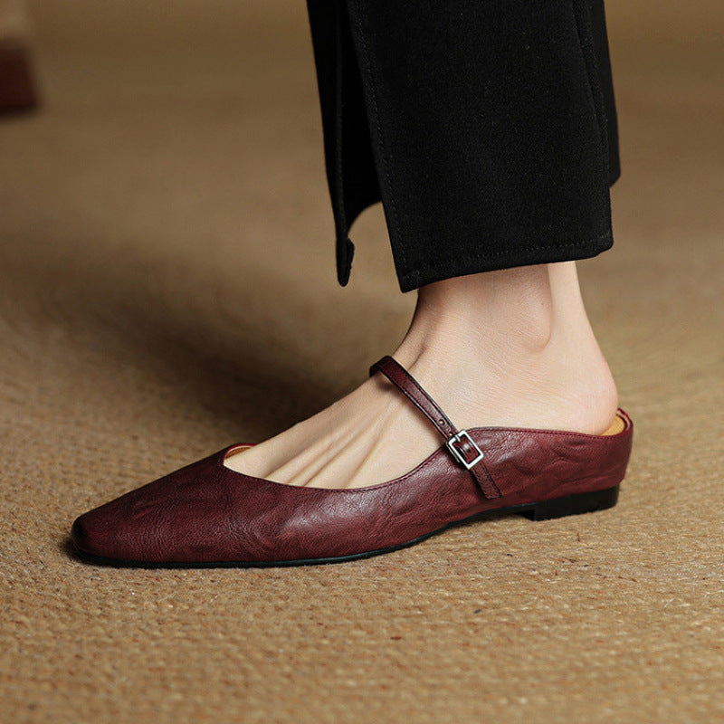 Mule in Pelle Vintage