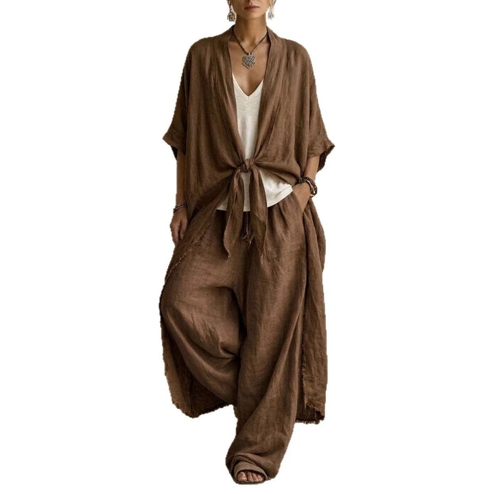 Completo Due Pezzi Kimono Oversize & Pantaloni Ampi