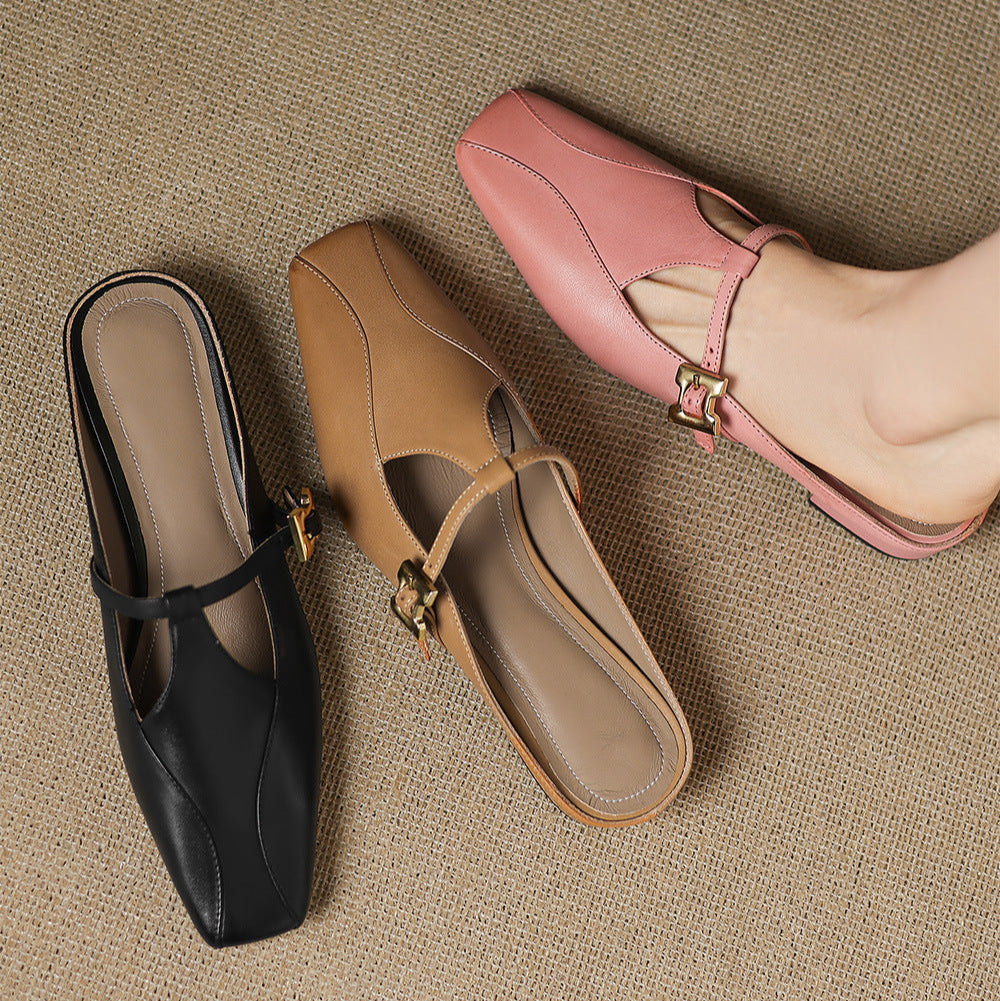 Keva | Mules in Pelle Genuina