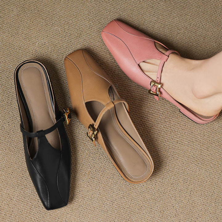 Keva | Mules in Pelle Genuina