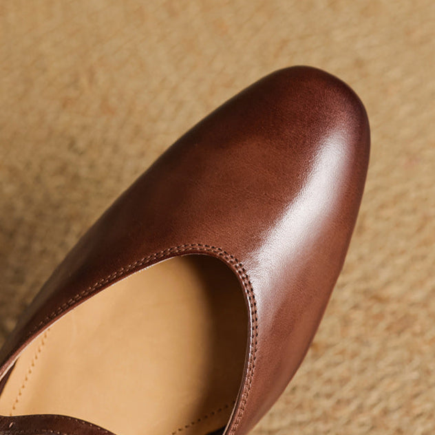 Mules in pelle genuina Merisa