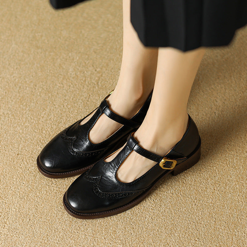 Scarpe Mary Jane Vintage T-Bar Comfort