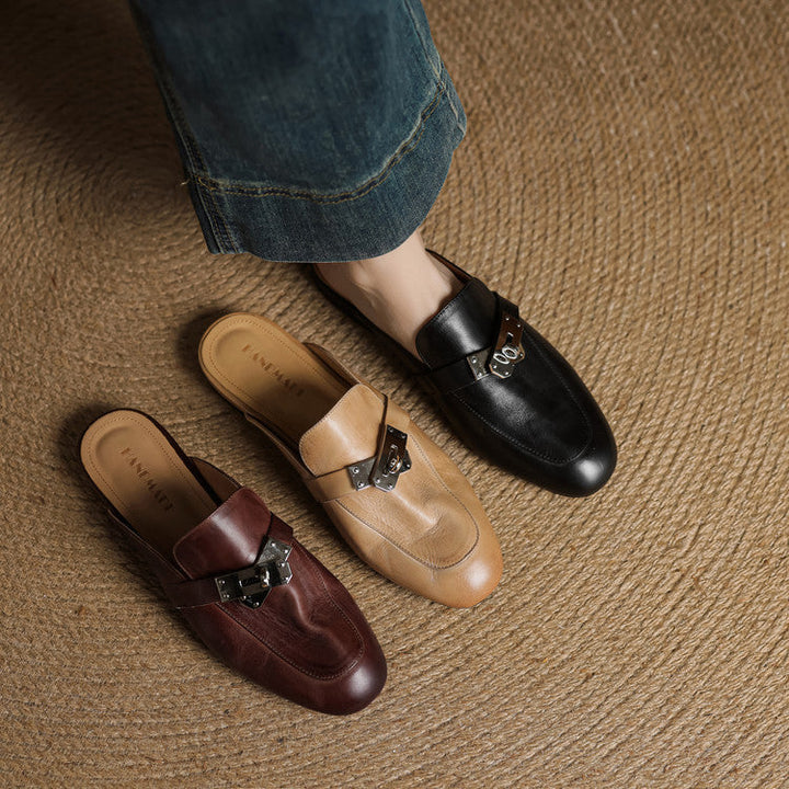 Carla | Mules in Pelle Genuina