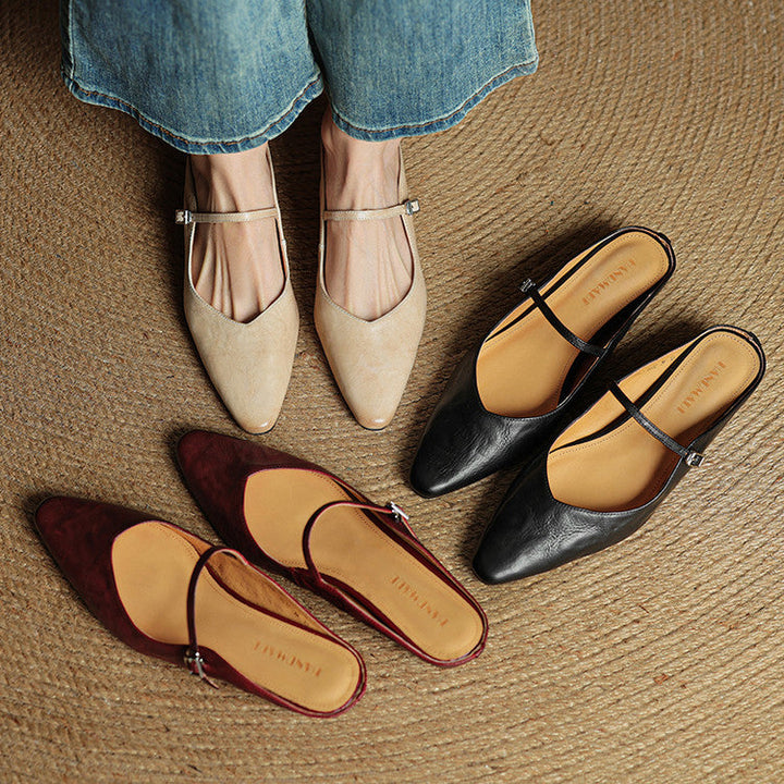 Mule in Pelle Vintage