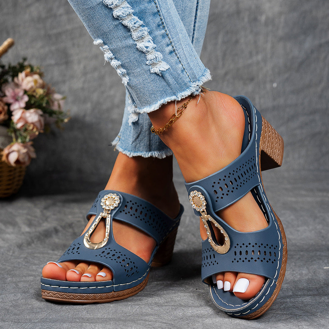 Linda | Sandali Comfort Ortopedici con Tacco Alto