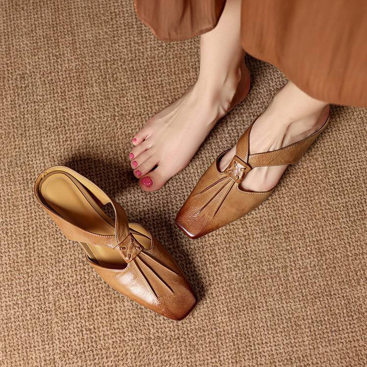 Olene | Mules Punta Quadrata