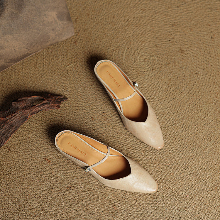 Mule in Pelle Vintage
