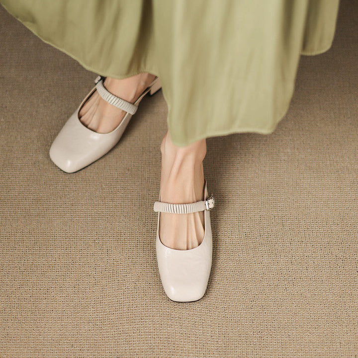 Novie | Mules Mary Jane in Pelle Genuina