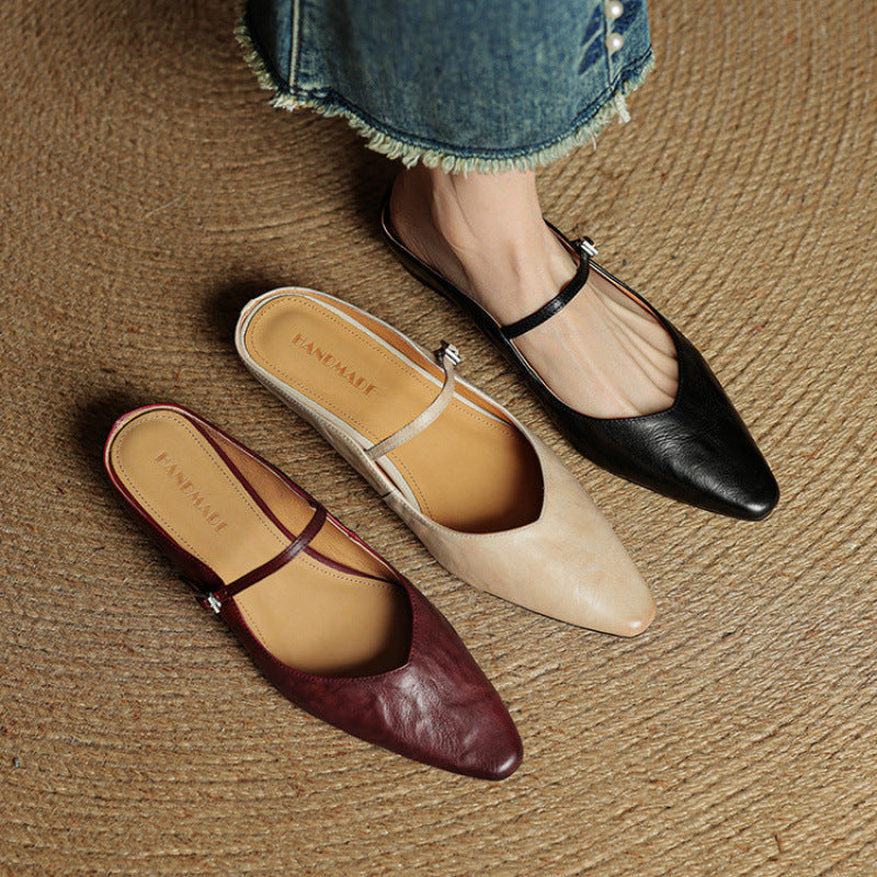 Mule in Pelle Vintage