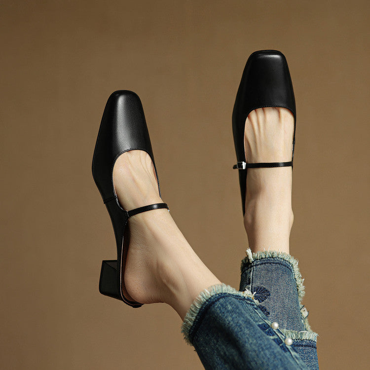Mules in pelle genuina Esmer