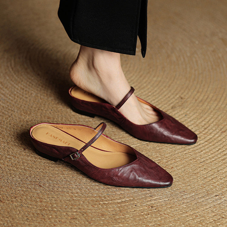 Mule in Pelle Vintage