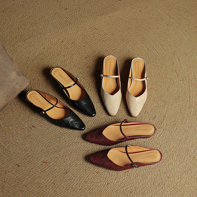 Mule in Pelle Vintage