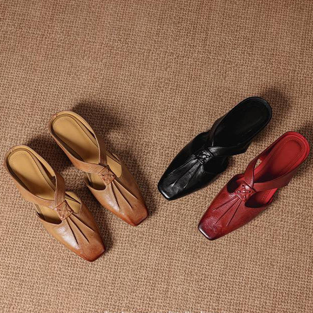 Olene | Mules Punta Quadrata