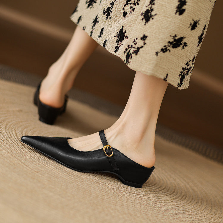 Neok | Mules in Pelle Genuina
