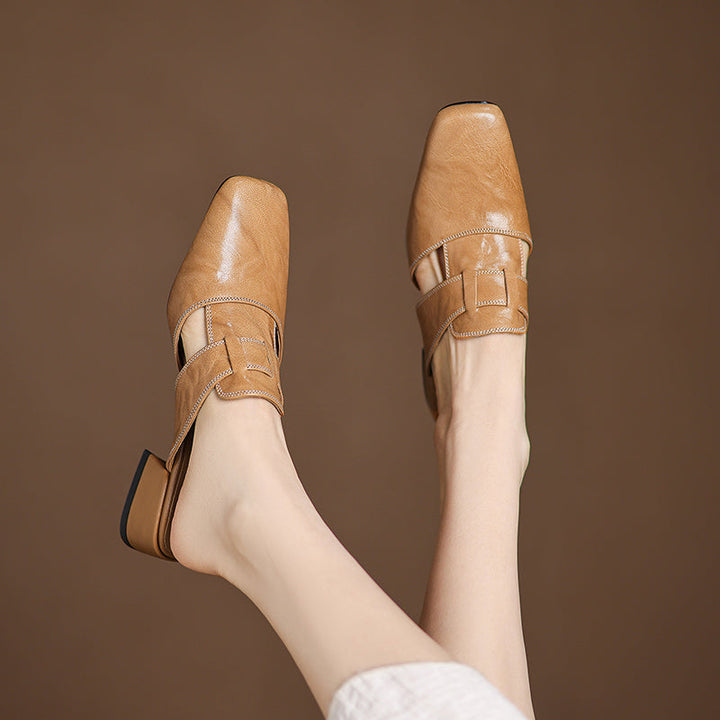 Mules in pelle genuina Ivora