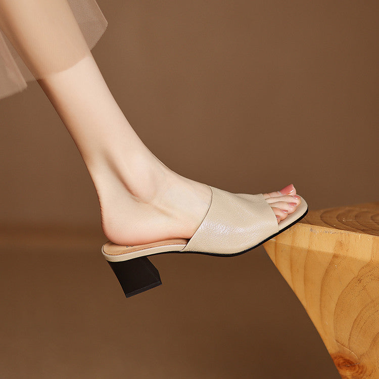 Avena | Mules in Pelle Genuina