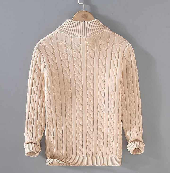 Anthony | Pullover torciglione mezza zip