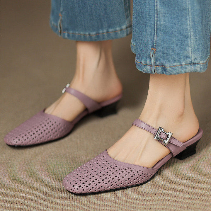 Ovia | Mules in Pelle Genuina